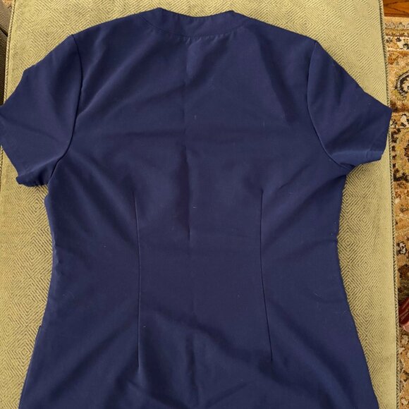 Jaanuu Navy Womens Small Scrub Top - Picture 2 of 3